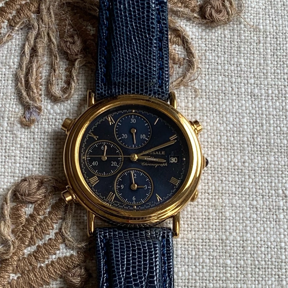 *LASSALE* NEW Men's JAPAN ALARM CHRONOGRAPH Watch